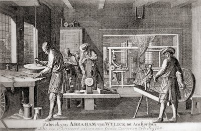 Factory of Abraham van Wylick, Amsterdam Silk Industry, from 