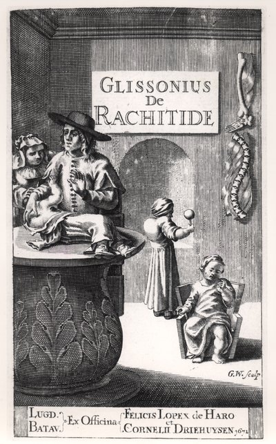 Francis Glisson (1597-1677) gepubliceerd in Leiden, 1671 door Dutch School