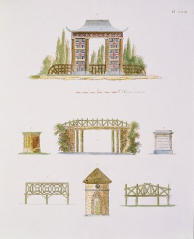 Tuinversieringen, uit Magazine of Garden Gems, door G. van Laar door Dutch School
