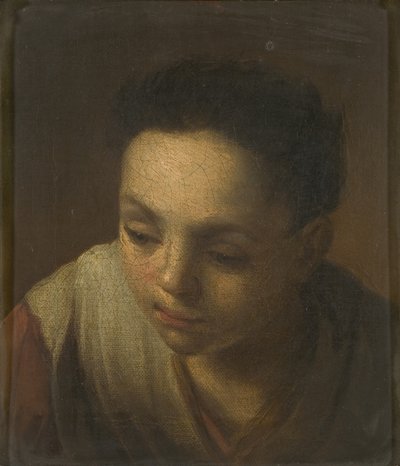 Hoofd van een Meisje door Dutch School