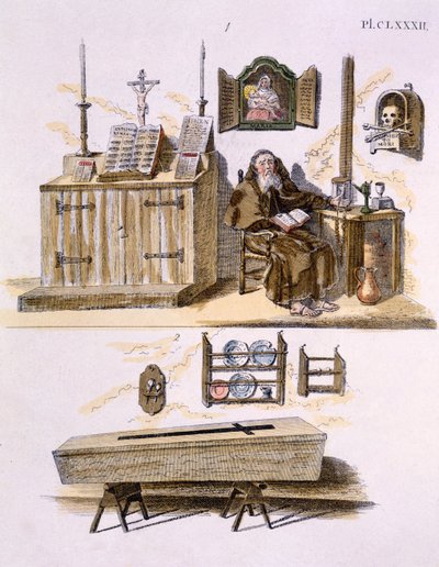Illustratie uit Magazine of Garden Gems door G. van Laar, gepubliceerd in 1802 door Dutch School