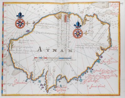 Eiland Aynam (Hainan) eiland, nabij de Z.W. kust van China. door Dutch School