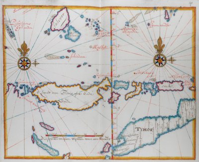 Eiland Timor en omgeving door Dutch School