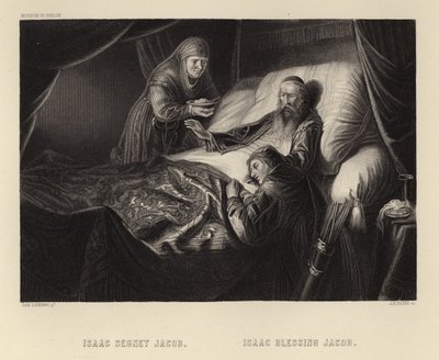 Isaak zegent Jakob door Dutch School