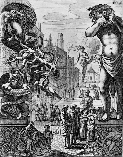 Het had de vorm van een man van meer dan 30 meter hoog... zijn mond zo groot als een deur door Dutch School