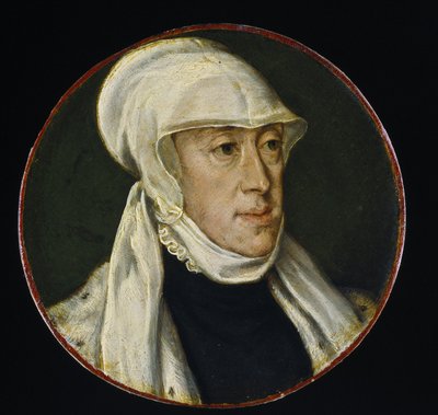 Maria van Hongarije, regentes van de Nederlanden, 1550-60 door Dutch School