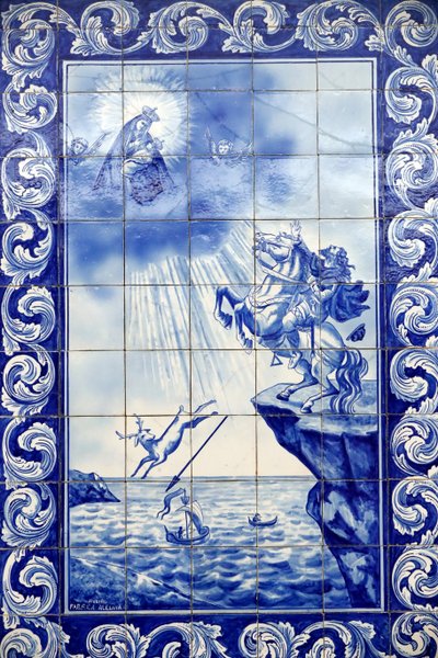 Wonder van Onze-Lieve-Vrouw van Nazare. Onze-Lieve-Vrouw van Nazare Kerk. Portugal. door Dutch School