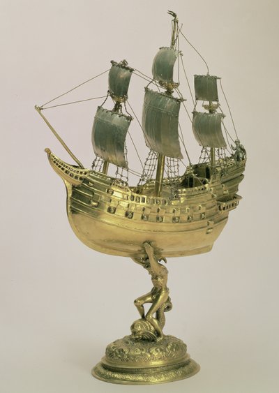 Model oorlogsschip, Amsterdam, 1595-96 door Dutch School