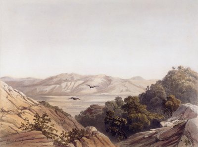 Karmelberg, Israël, gegraveerd door L. A Sabatier door Dutch School