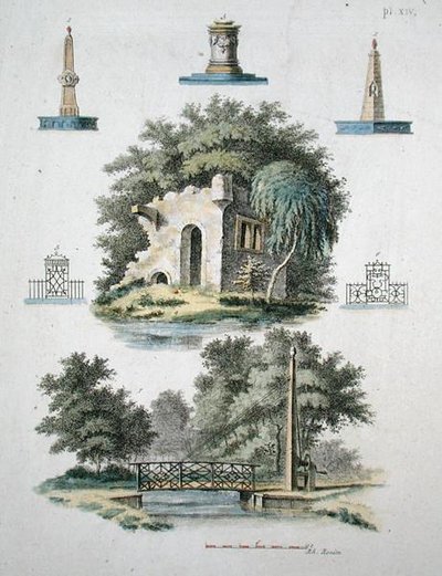 Sierlijke tuinornamenten, uit 