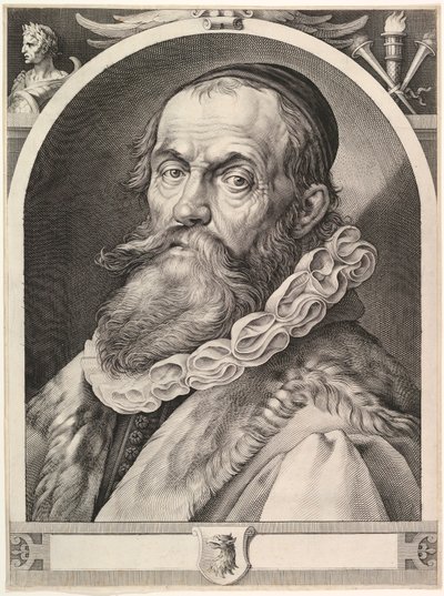Portret van Hendrick Goltzius, pub. 1617 door Dutch School