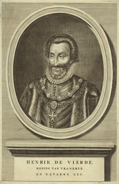 Portret van Koning Hendrik IV van Frankrijk door Dutch School
