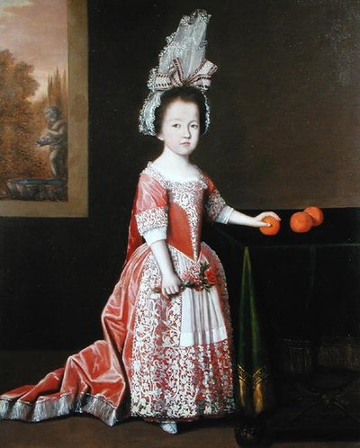 Portret van een meisje door Dutch School