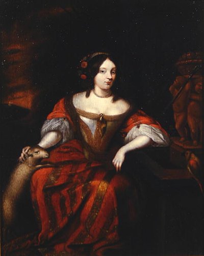 Portret van een Dame door Dutch School