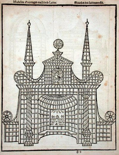 Trelliswerk ontwerp, uit 