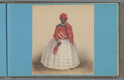 Vrouw in Suriname, 1860 door Dutch School