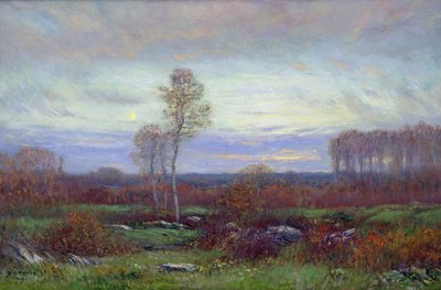 Herfstavond (olieverf op doek) door Dwight William Tryon