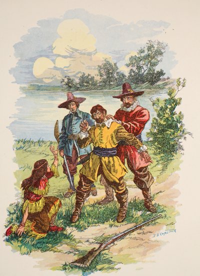 Hij werd bij de kraag gegrepen, illustratie uit 