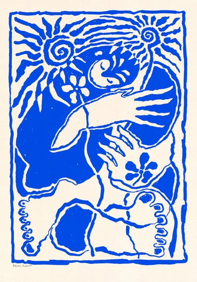 Bescherming (blauw) door EDEN KALIF