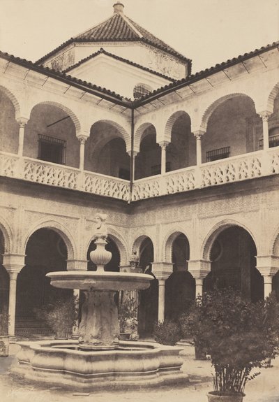Spanje. Sevilla, Binnenplaats van het Huis van de Hertog van Medina Celi, genaamd Huis van Pilatus door E.K. Tenison