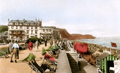 East Cliff Promenade, Teignmouth, Devon, begin 20e eeuw door EP Bucknall