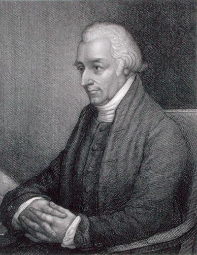 Lindley Murray (1745-1826) gegraveerd door Stephen Henry Gimber (fl.c.1806-d.1862) door E. (after) Westoby