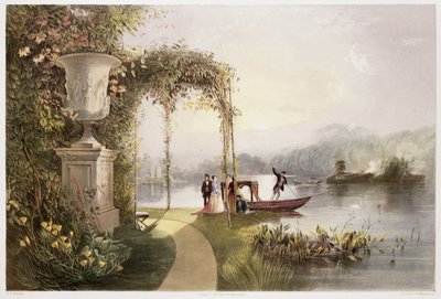 Het meer, Trentham Hall Gardens, uit 
