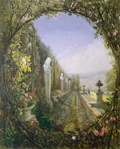 Het tralieraam, Trentham Hall Gardens, uit 