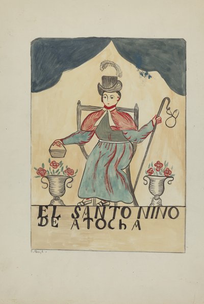 Retablo-Kind Heilige door E. Boyd