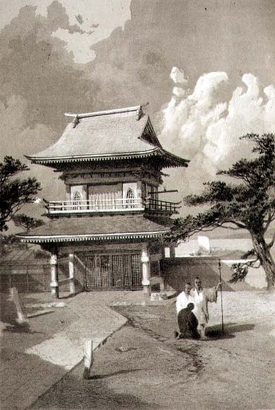 Ingang van een Tempel in Hakotadi, uitgegeven door Sarony & Co., c.1856 door E. Brown