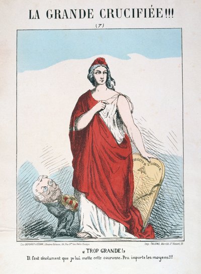 Allegorie van de Republiek Frankrijk, 1871 door E. Courtaux