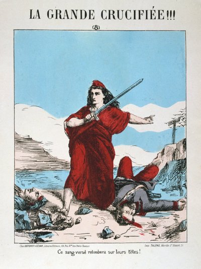 Allegorie van de Republiek Frankrijk, 1871 door E. Courtaux