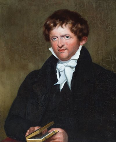 Portret van ds. Joseph Wolff (olieverf op doek) door E. Fancourt