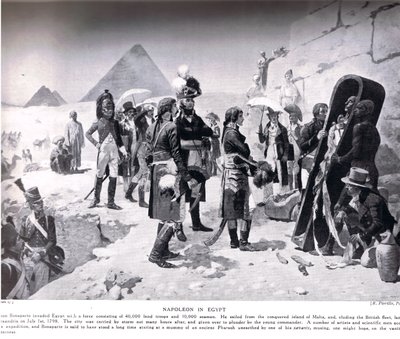 Napoleon in Egypte, illustratie uit 