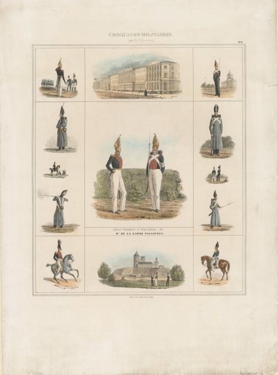 Het Pavlovsky Garde Regiment, 1840 door E. Gilbertson