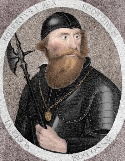 Robert I, algemeen bekend als Robert the Bruce, koning van Schotland, 1797 door E Harding