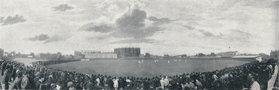 Surrey en Australiërs cricketwedstrijd op Kennington Oval door E Hawkins and Co