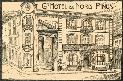 Voorgevel van het hotel, ca. 1920s door E Laget