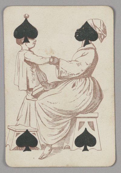 Vier schoppen door E. Le Tellier