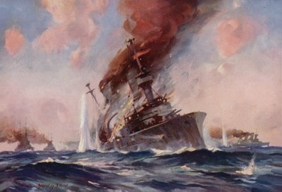 De Slag om de Falklands: het zinken van de Scharnhorst door E. S. Hodgson