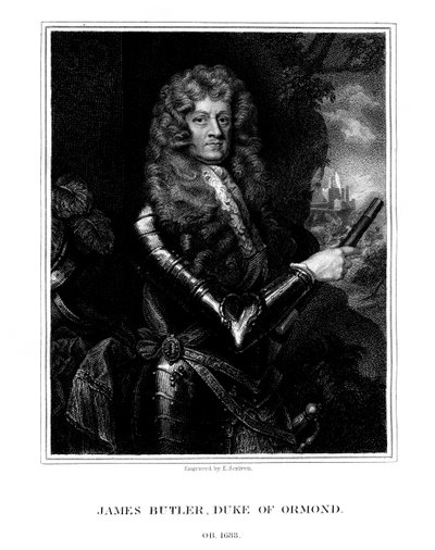 James Butler, 1e Hertog van Ormonde, Anglo-Ierse staatsman en soldaat, 1824 door E. Scriven