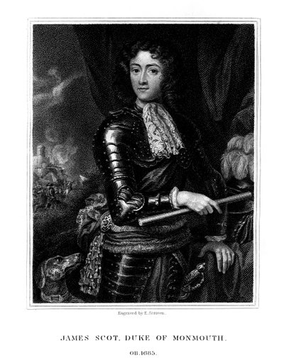 James Scott, 1e hertog van Monmouth, door sommigen erkend als James II van Engeland, 1826 door E. Scriven