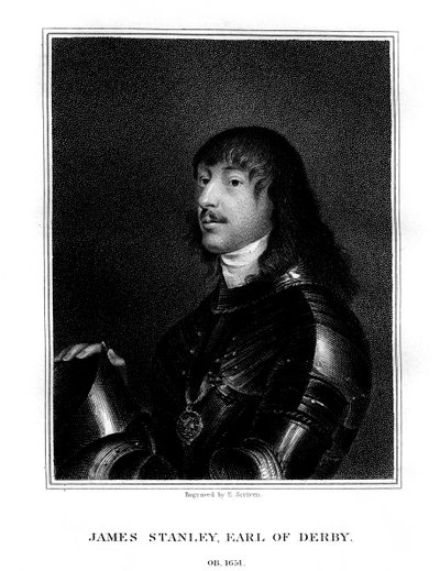 James Stanley, 7e Graaf van Derby, Royalistische aanhanger, 1824 door E. Scriven