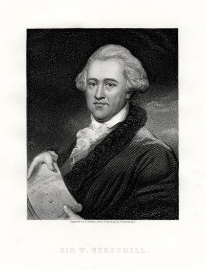 Sir Wilhelm Friedrich Herschel, in Duitsland geboren Britse astronoom en componist, 19e eeuw door E. Scriven