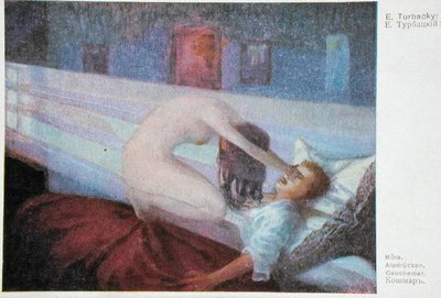De nachtmerrie, c.1910 door E. Turbacky