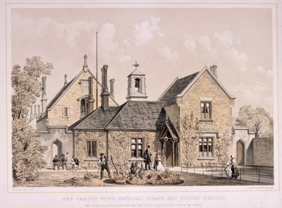 Camden Town Zondagschool, Londen, ca. 1870 door E Walker