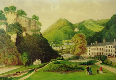Matlock Bath vanuit de tuinen van het Bath Hotel, 1895 door E. Wray