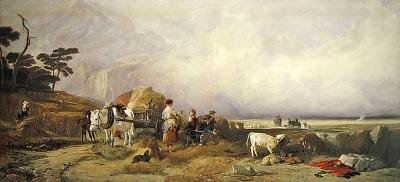Oogst in de Hooglanden door E. and Callcott A. W. Landseer