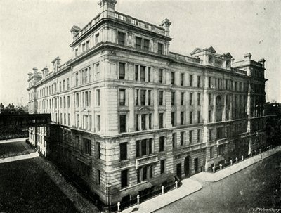 Hoofdkantoor van de post - Nieuw Noordgebouw, ca. 1897 door E. and S. Woodbury