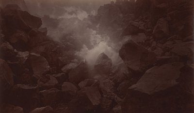Kratervulkaan, Quetzaltenango-Guatemala door Eadweard Muybridge